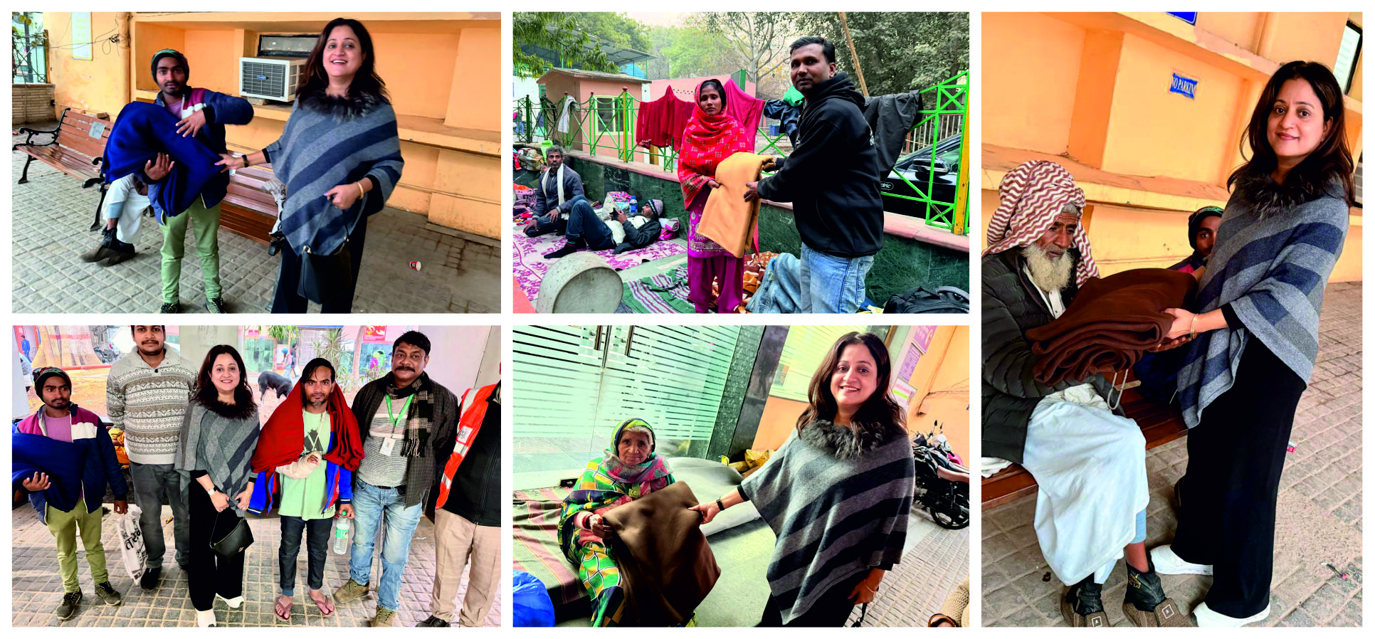 Distribution of Clothes at Safdarjung Hospital